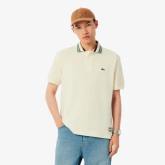 Ανδρικές Polo Μπλούζες Made in France με κλασική εφαρμογή και ριγέ γιακά