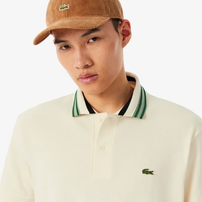 Ανδρικές Polo Μπλούζες Made in France με κλασική εφαρμογή και ριγέ γιακά