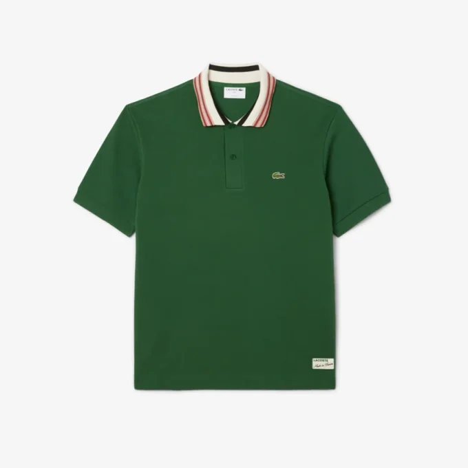 Ανδρικές Polo Μπλούζες Made in France με κλασική εφαρμογή και ριγέ γιακά Ανδρικές Polo Μπλούζες Made in France με κλασική εφαρμογή και ριγέ γιακά