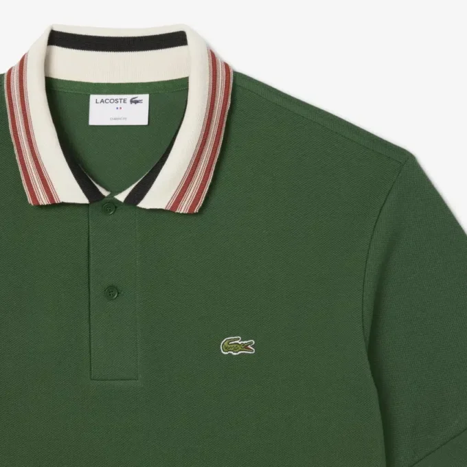 Ανδρικές Polo Μπλούζες Made in France με κλασική εφαρμογή και ριγέ γιακά Ανδρικές Polo Μπλούζες Made in France με κλασική εφαρμογή και ριγέ γιακά