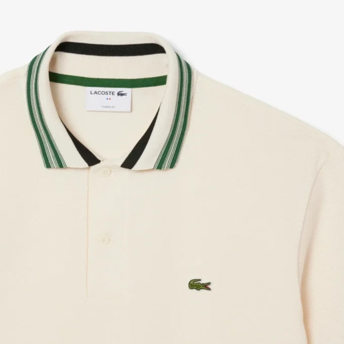 Ανδρικές Polo Μπλούζες Made in France με κλασική εφαρμογή και ριγέ γιακά