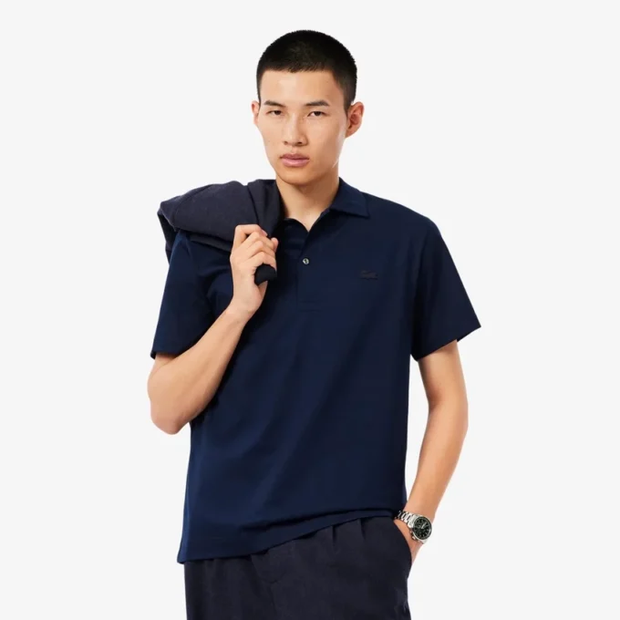 Ανδρικές Polo Μπλούζες Paris Classic Fit με ανοιχτό γιακά και κεντήματα Ανδρικές Polo Μπλούζες Paris Classic Fit με ανοιχτό γιακά και κεντήματα