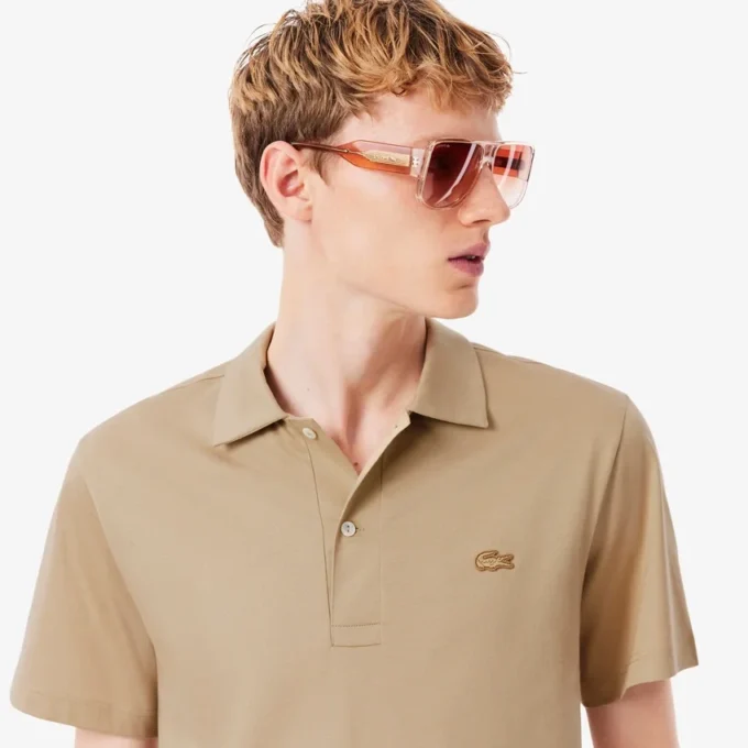 Ανδρικές Polo Μπλούζες Paris Classic Fit με ανοιχτό λαιμό και κεντήματα Ανδρικές Polo Μπλούζες Paris Classic Fit με ανοιχτό λαιμό και κεντήματα