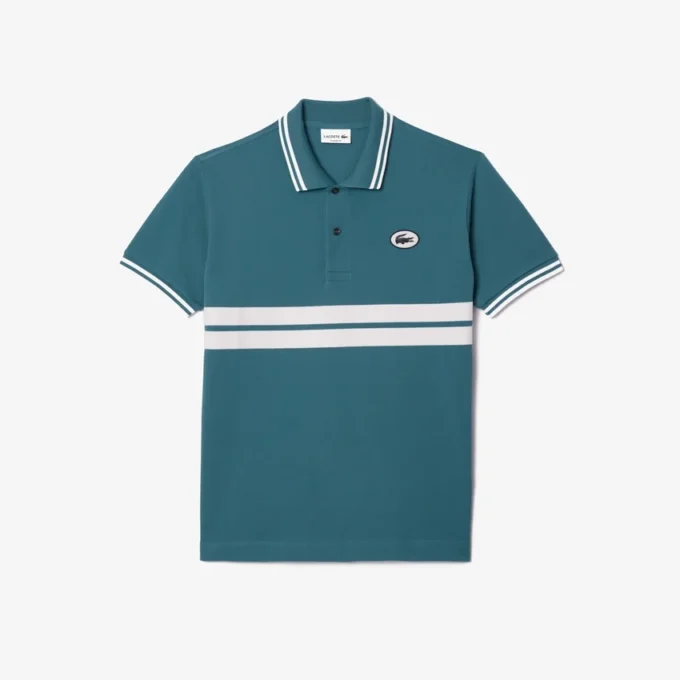 Ανδρική Polo Μπλούζα L.12.12 Badge με κλασική εφαρμογή