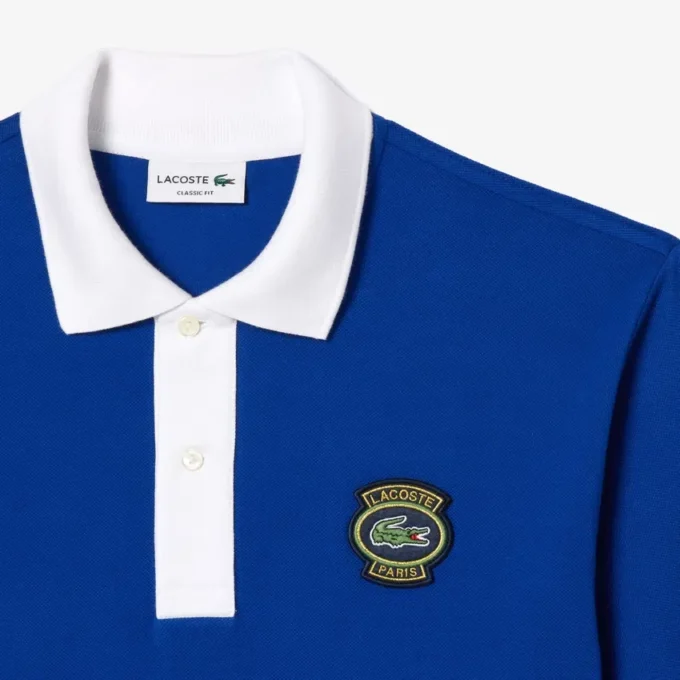 Ανδρική Polo Μπλούζα L.12.12 Badge με κλασική εφαρμογή