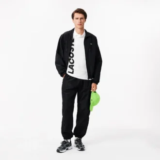 Ανδρική Polo Μπλούζα Lacoste Movement με κανονική εφαρμογή και τύπωμα