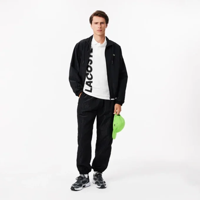 Ανδρική Polo Μπλούζα Lacoste Movement με κανονική εφαρμογή και τύπωμα