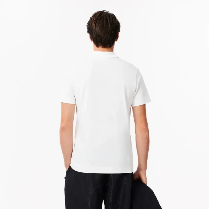 Ανδρική Polo Μπλούζα Lacoste Movement με κανονική εφαρμογή και τύπωμα