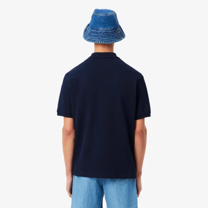 Ανδρική Polo Μπλούζα Loose Fit Heavy Piqua Ανδρική Polo Μπλούζα Loose Fit Heavy Piqua