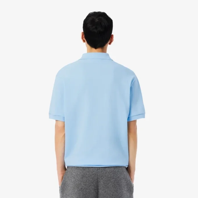 Ανδρική Polo Μπλούζα Loose Fit Heavy Piqua Ανδρική Polo Μπλούζα Loose Fit Heavy Piqua