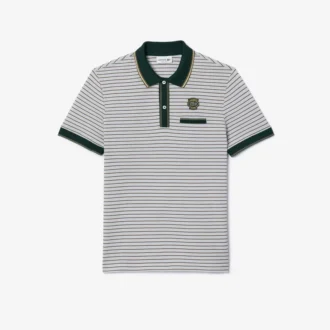 Ανδρική Polo Μπλούζα Mini Piqua με ρίγες και κανονική εφαρμογή
