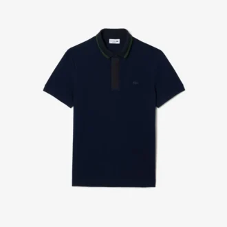 Ανδρική Polo Μπλούζα Smart Paris με κανονική εφαρμογή και λαιμό σε αντίθεση