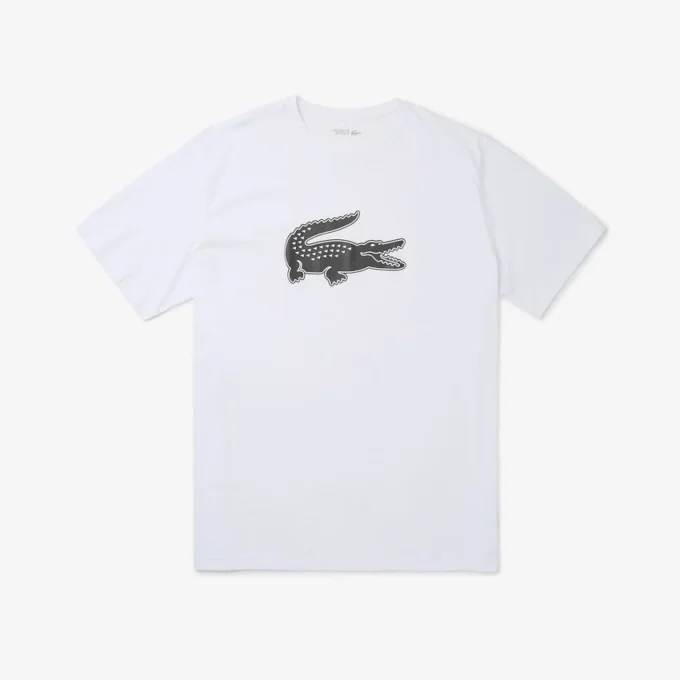 Ανδρικό αθλητικό T-shirt από βαμβάκι με ψηλό στυλ και τύπωμα