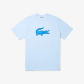 Ανδρικό αθλητικό T-shirt από βαμβάκι με ψηλό στυλ και τύπωμα