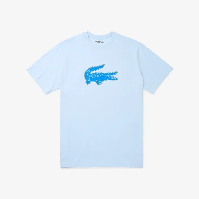 Ανδρικό αθλητικό T-shirt από βαμβάκι με ψηλό στυλ και τύπωμα Ανδρικό αθλητικό T-shirt από βαμβάκι με ψηλό στυλ και τύπωμα