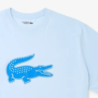 Ανδρικό αθλητικό T-shirt από βαμβάκι με ψηλό στυλ και τύπωμα