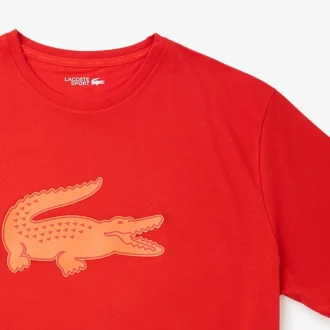 Ανδρικό αθλητικό T-shirt από βαμβάκι με ψηλό στυλ και τύπωμα Ανδρικό αθλητικό T-shirt από βαμβάκι με ψηλό στυλ και τύπωμα