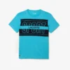 Ανδρικό αθλητικό T-shirt από βαμβάκι με τύπωμα Ανδρικό αθλητικό T-shirt από βαμβάκι με τύπωμα