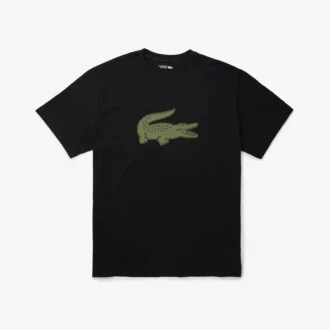 Ανδρικό αθλητικό T-shirt Big Fit με αναπνεύσιμο λογότυπο
