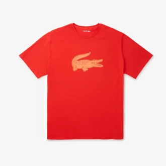Ανδρικό αθλητικό T-shirt Big Fit με αναπνεύσιμο λογότυπο