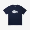 Ανδρικό αθλητικό T-shirt Big Fit με αναπνεύσιμο λογότυπο Ανδρικό αθλητικό T-shirt Big Fit με αναπνεύσιμο λογότυπο