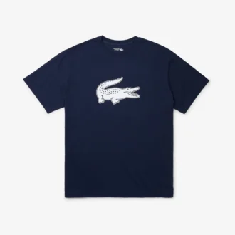 Ανδρικό αθλητικό T-shirt Big Fit με αναπνεύσιμο λογότυπο