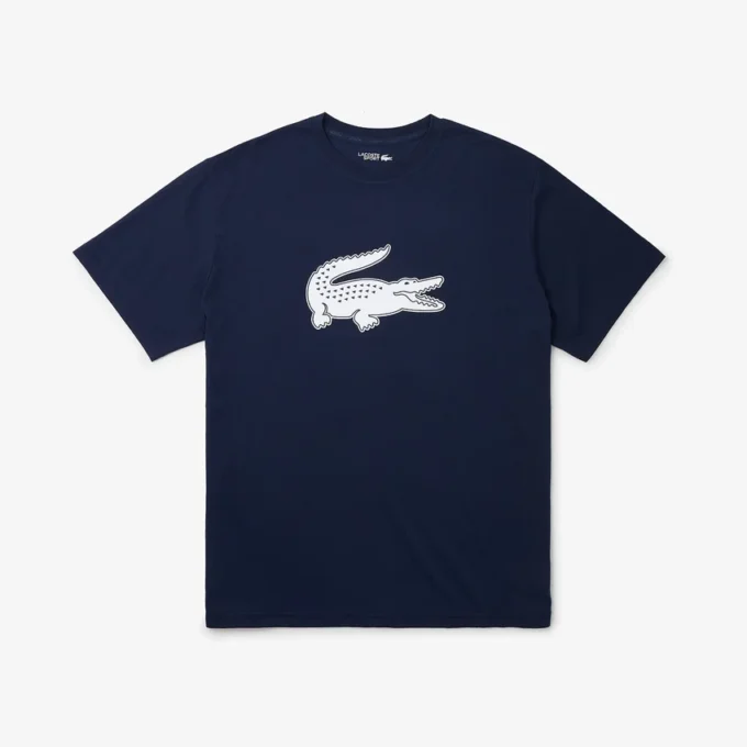 Ανδρικό αθλητικό T-shirt Big Fit με αναπνεύσιμο λογότυπο Ανδρικό αθλητικό T-shirt Big Fit με αναπνεύσιμο λογότυπο
