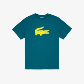 Ανδρικό αθλητικό T-shirt Big Fit με αναπνεύσιμο λογότυπο