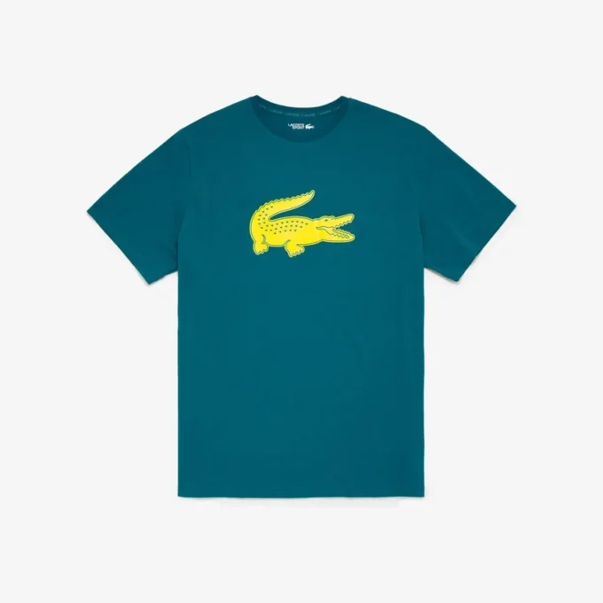 Ανδρικό αθλητικό T-shirt Big Fit με αναπνεύσιμο λογότυπο Ανδρικό αθλητικό T-shirt Big Fit με αναπνεύσιμο λογότυπο