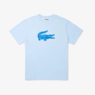 Ανδρικό αθλητικό T-shirt με άνετη εφαρμογή και αναπνεύσιμο λογότυπο