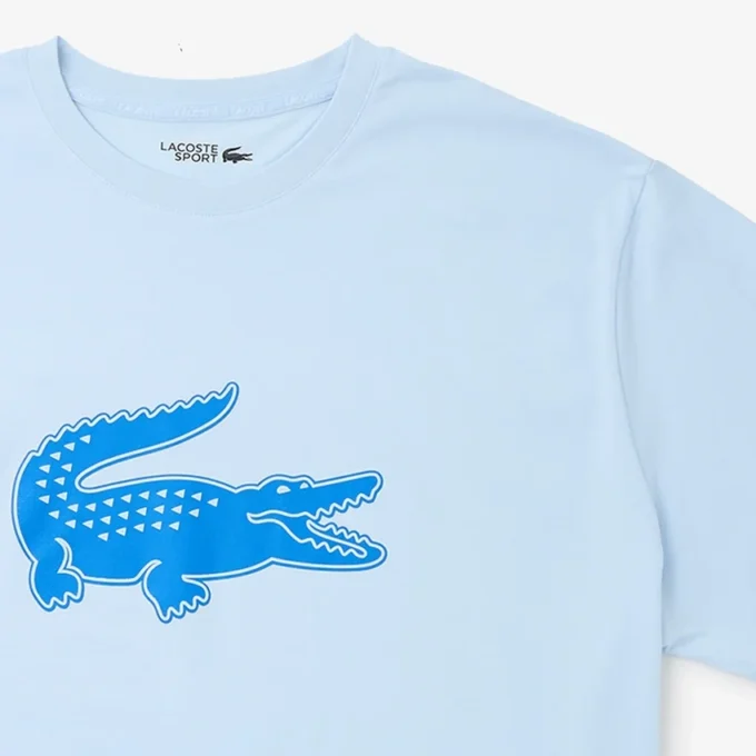 Ανδρικό αθλητικό T-shirt με άνετη εφαρμογή και αναπνεύσιμο λογότυπο Ανδρικό αθλητικό T-shirt με άνετη εφαρμογή και αναπνεύσιμο λογότυπο