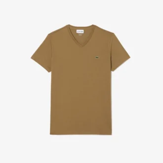 Ανδρικό ελαφρύ T-shirt με V-neck από βαμβάκι Pima