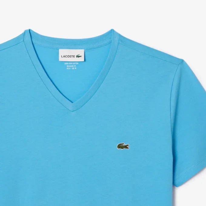 Ανδρικό ελαφρύ T-shirt με V-neck από βαμβάκι Pima Ανδρικό ελαφρύ T-shirt με V-neck από βαμβάκι Pima