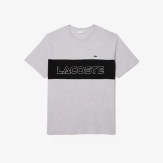 Ανδρικό φαρδύ T-shirt από τζέρσεϊ με χρωματικά μπλοκ