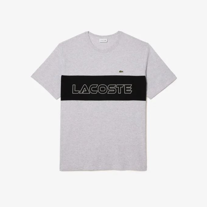 Ανδρικό φαρδύ T-shirt από τζέρσεϊ με χρωματικά μπλοκ Ανδρικό φαρδύ T-shirt από τζέρσεϊ με χρωματικά μπλοκ