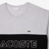 Ανδρικό φαρδύ T-shirt από τζέρσεϊ με χρωματικά μπλοκ Ανδρικό φαρδύ T-shirt από τζέρσεϊ με χρωματικά μπλοκ
