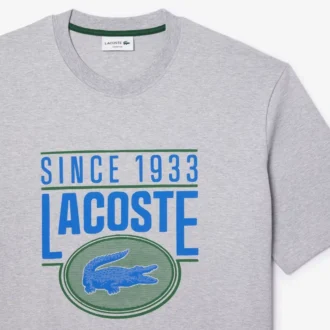 Ανδρικό φαρδύ T-shirt από βαρύ βαμβάκι με τύπωμα