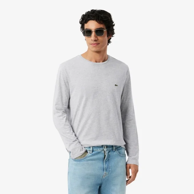 Ανδρικό μακρυμάνικο T-shirt από βαμβάκι Pima Ανδρικό μακρυμάνικο T-shirt από βαμβάκι Pima