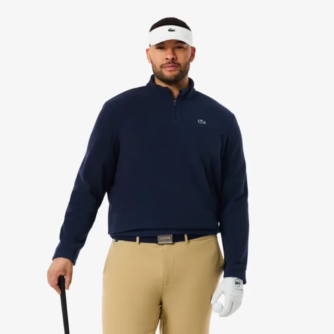 Ανδρικό μπλουζάκι γκολφ με φερμουάρ μέχρι το λαιμό από πολικό φλις Ανδρικό μπλουζάκι γκολφ με φερμουάρ μέχρι το λαιμό από πολικό φλις