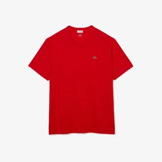 Ανδρικό Pima T-shirt με V λαιμόκοψη και φαρδιά γραμμή