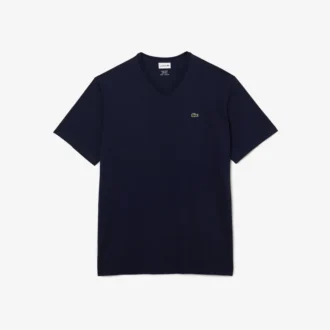 Ανδρικό Pima T-shirt με V λαιμόκοψη και φαρδιά γραμμή