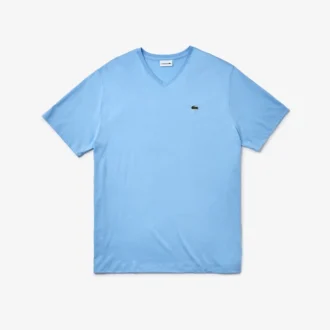 Ανδρικό Pima T-shirt με V λαιμόκοψη και φαρδιά γραμμή