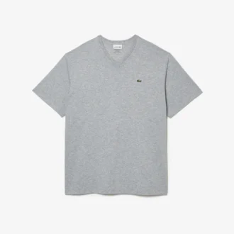 Ανδρικό Pima T-shirt με V λαιμόκοψη και φαρδιά γραμμή