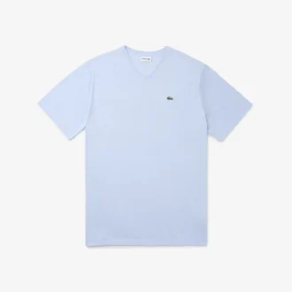 Ανδρικό Pima T-shirt με V λαιμόκοψη και φαρδιά γραμμή