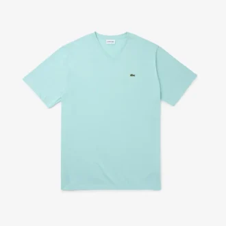 Ανδρικό Pima T-shirt με V λαιμόκοψη και φαρδιά γραμμή