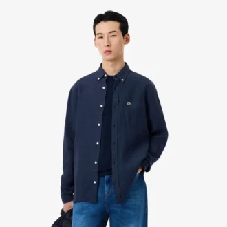 Ανδρικό πουκάμισο από λινό σε κανονική εφαρμογή