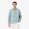 Ανδρικό πουκάμισο τύπου overshirt με μοτίβο τοπίου Ανδρικό πουκάμισο τύπου overshirt με μοτίβο τοπίου