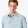 Ανδρικό πουκάμισο τύπου overshirt με μοτίβο τοπίου Ανδρικό πουκάμισο τύπου overshirt με μοτίβο τοπίου