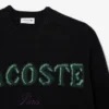Ανδρικό πουλόβερ από μαλλί με λογότυπο Intarsia Ανδρικό πουλόβερ από μαλλί με λογότυπο Intarsia