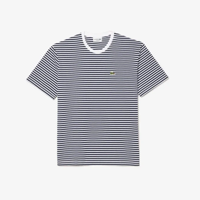 Ανδρικό ριγέ T-shirt από βαρύ βαμβάκι